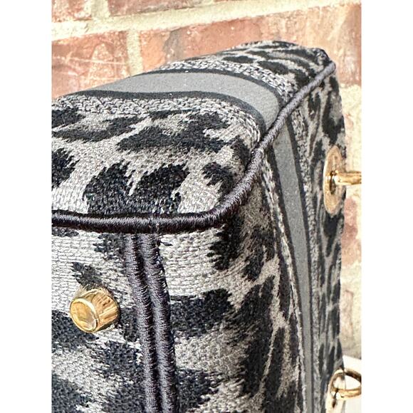 Christian Dior Lady D-Lite Bag Mizza Embroidered Canvas Medium 52213 - Picture 6 of 16